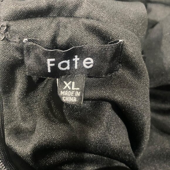 Fate Lace Tiered Mini Dress Size XL Black Dark Romantic Whimsygoth Holiday NYE - Picture 3 of 14